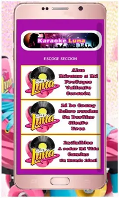 karaoke soy luna android App screenshot 3